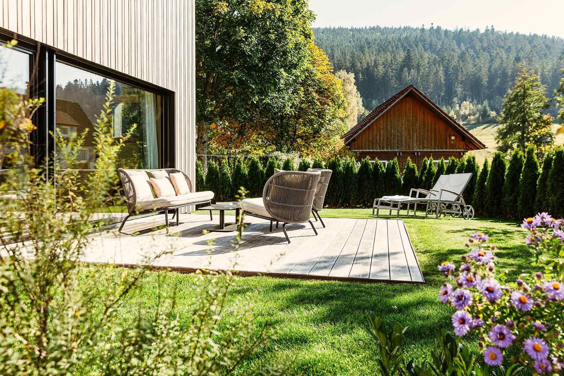 Modernes Engel-Chalet – Terrasse